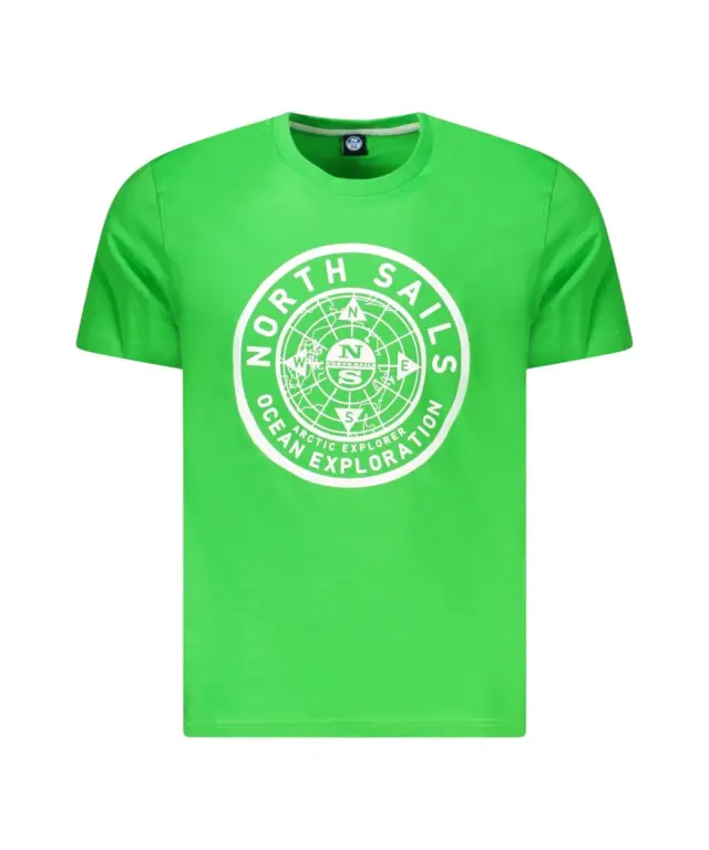 North Sails - Ανδρικό T-shirt Κοντομάνικο Regular Fit 996025-000-0432 Λαχανί 3