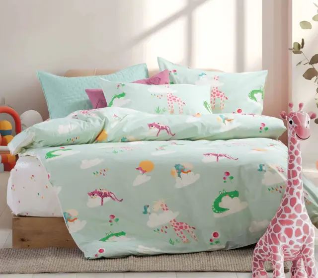 ΠΑΙΔΙΚΑ ΣΕΤ ΣΕΝΤΟΝΙΑ ΜΟΝΑ SKY IS A ZOO 170X260 NEF-NEF HOMEWARE