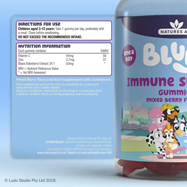 Natures Aid Bluey Immune Support Gummies 2