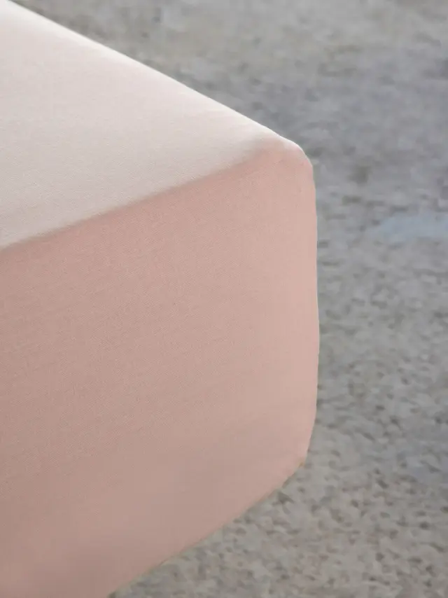 Σεντόνι Υπέρδιπλο 165x205+35 Nima Unicolors SS24 100% βαμβακερόΜε Λάστιχο- Light Pink