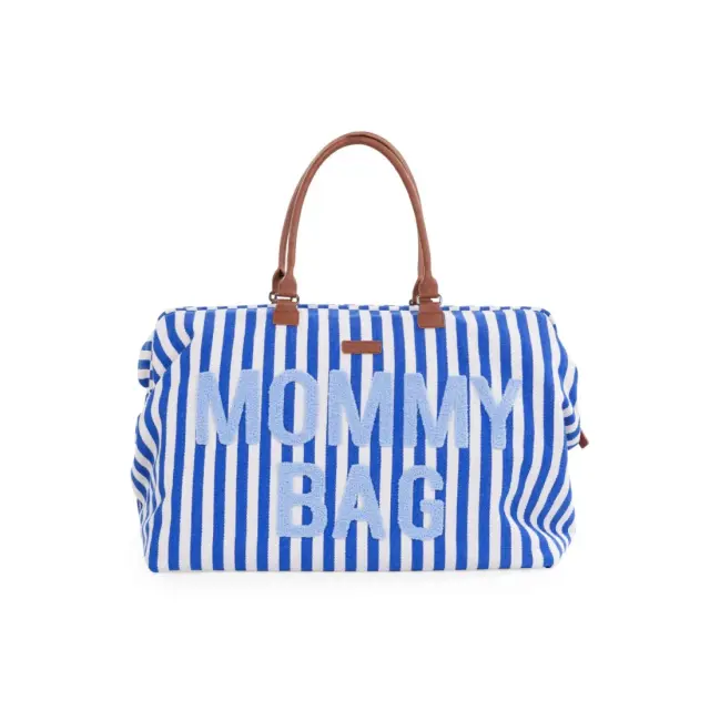 Τσάντα Αλλαγής ChildHome Mommy Bag stripes electric blue/light blue BR78255