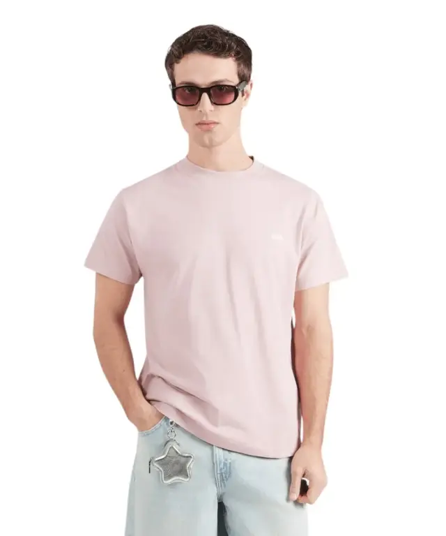 Vans - Ανδρικό T-shirt Κοντομάνικο Left Chest SS VN000R9X-FPR Ροζ - L