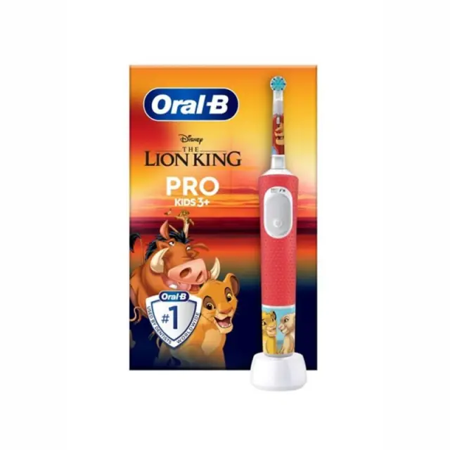 Oral-B Vitality Pro Lion King Ηλεκτρική Οδοντόβουρτσα για 3+ Χρονών Κόκκινο