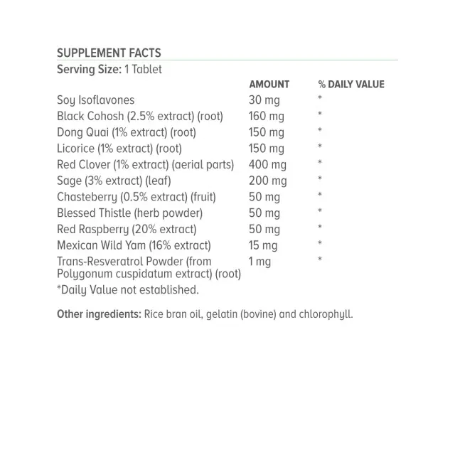 Natural Vitamins | Womens Transitions Συμπλήρωμα Διατροφής για τη Διαχείριση των Συμπτωμάτων της Εμμηνόπαυσης | 30caps 3