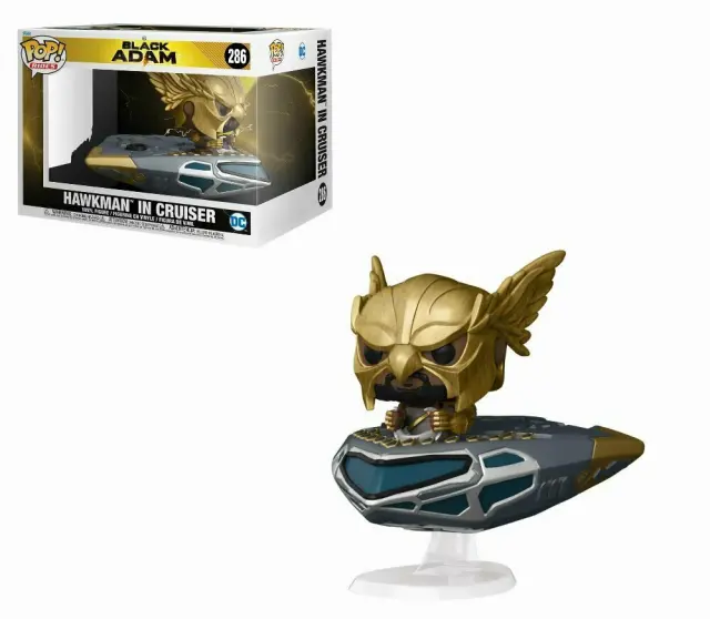 Funko POP! Rides: Black Adam - Hawkman in Cruiser #286 Figure