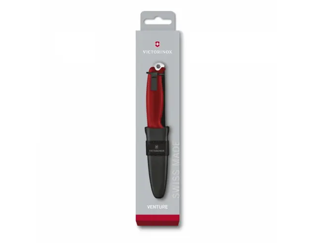 Μαχαίρι Επιβίωσης Victorinox Venture με Θήκη και μήκος 23.3 cm - Red3.0902
