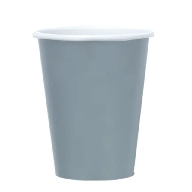 Ποτήρια Χάρτινα 250ml Ασημί /8 τεμ