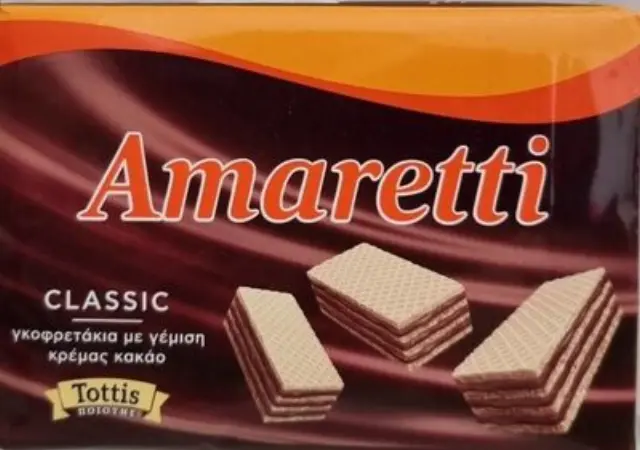 Amaretti classic γκοφρέτα με γέμιση κρέμα κακάο 68gr