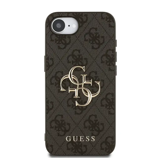 Guess PU 4G Metal Logo Case for iPhone 16e/17e Grey 3