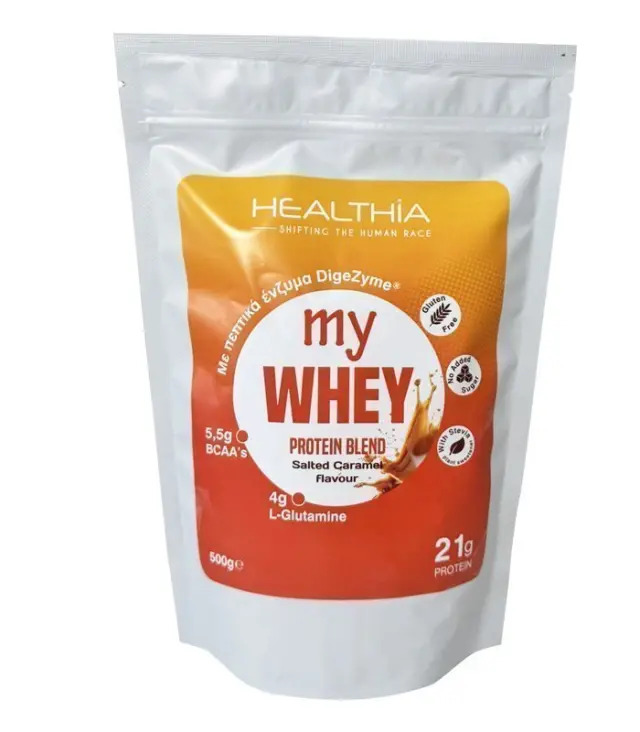 HEALTHIA my Whey Protein Blend Salted Caramel Flavour 500gr