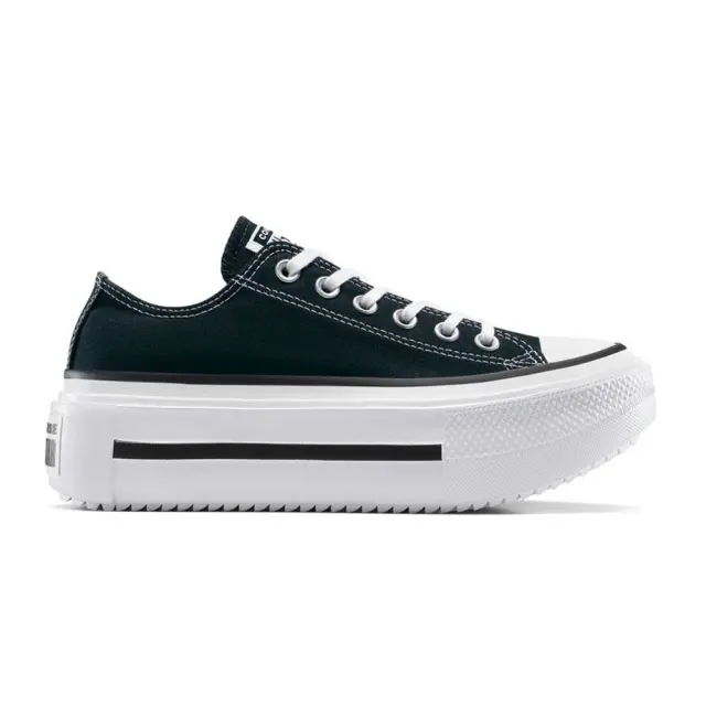 Converse Women's Chuck Taylor All Star OX Lift Double Stack Μαύρο - Άσπρο A15490C (Converse)