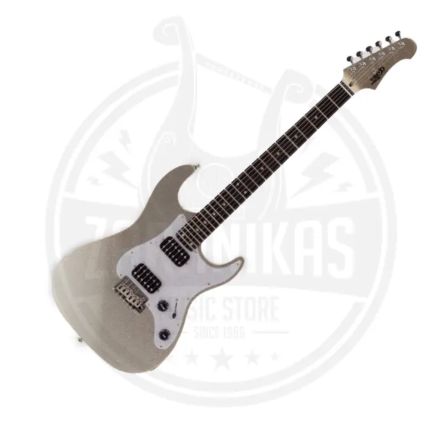 JET JS-500 SLS Stratocaster HH Ηλεκτρική Κιθάρα Silver Sparkle