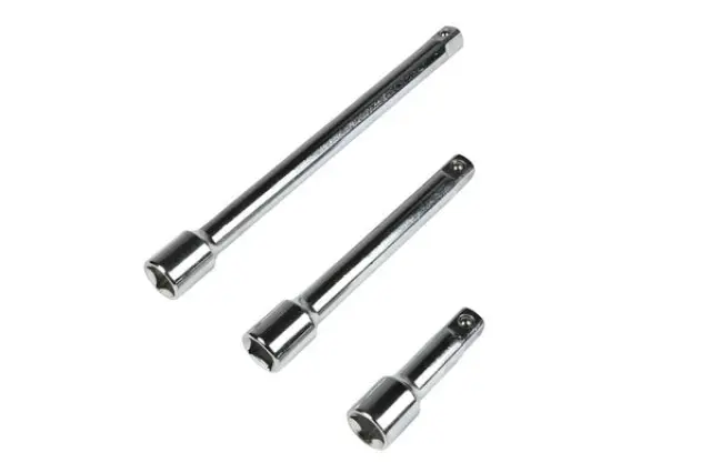 Socket wrench extension 3 pieces 1/2" x 3" 5" 10"