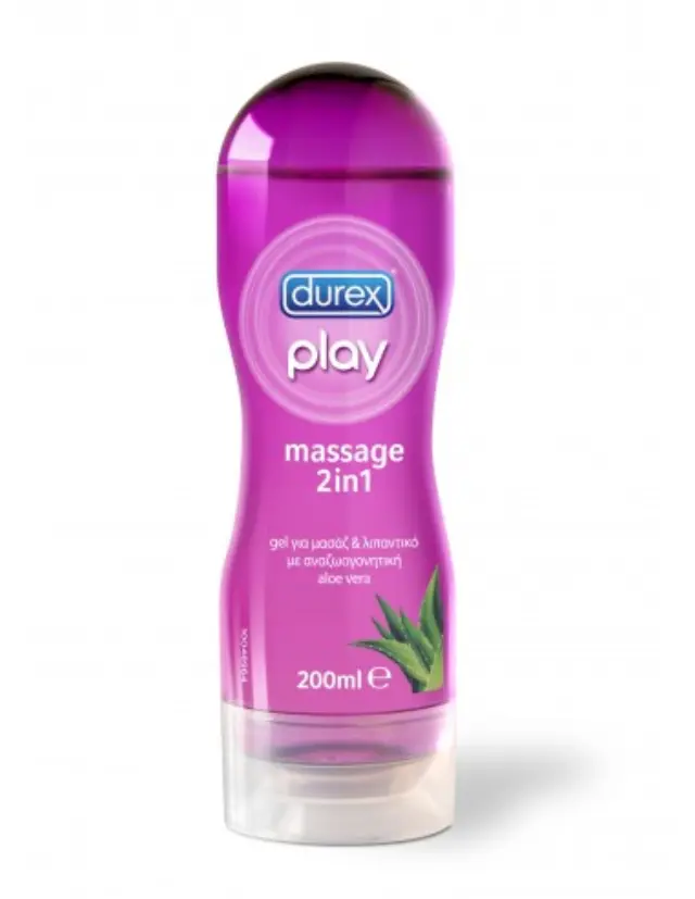 Durex Massage Lube Aloe Vera Soothing Κολπικό Λιπαντικό Gel 200ml 2