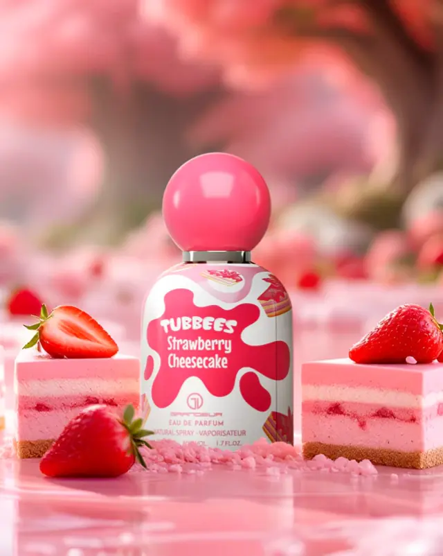 Grandeur Tubbees Strawberry Cheesecake Eau de Parfum Unisex 50ml 2