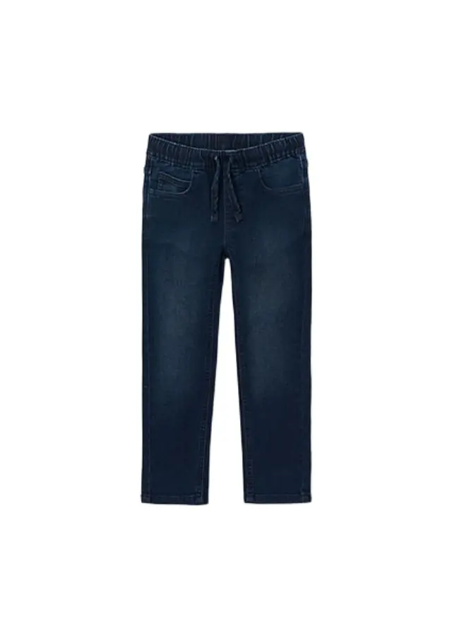 Mayoral Παντελόνι Soft Denim Jogger Μαύρο Μπλε για Αγόρι
