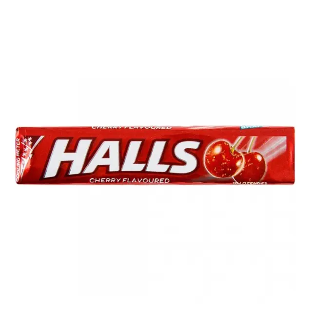 HALLS Καραμέλες Cherry (20τεμ/disp)