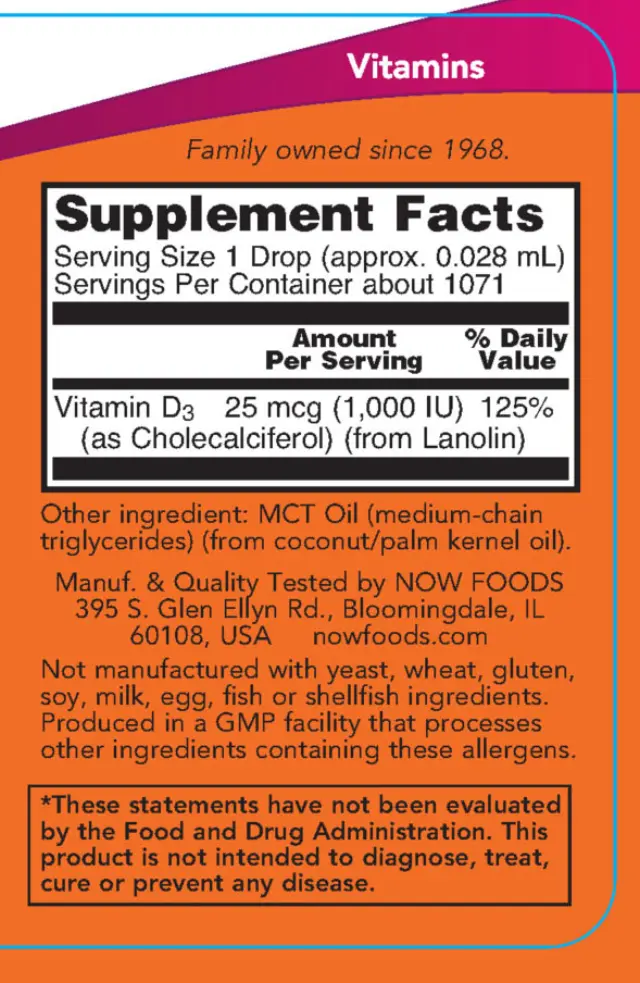 Now Foods Vitamin D-3 Liquid, Extra Strength 2