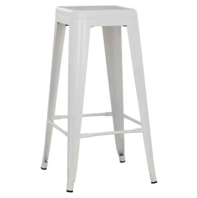 ΣΚΑΜΠΟ ΜΠΑΡ ΜΕΤΑΛΛΙΚΟ FB98642.41 ΣΕ ΛΕΥΚΟ ΜΑΤ 43x43x78Υεκ.