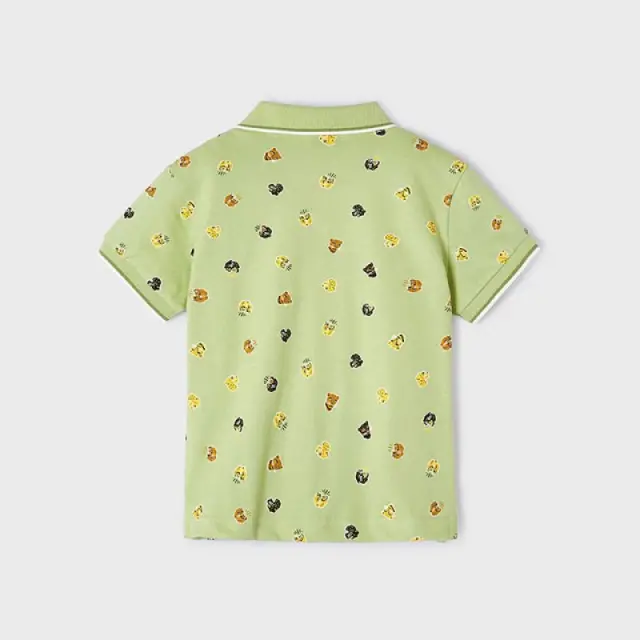 Mini 2 έως 10 ετών Πόλο σταμπωτό Better Cotton αλόη 3