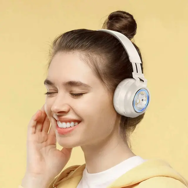 Hoco Ασύρματα/Ενσύρματα Over Ear Ακουστικά Άσπρα W50 3