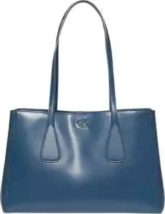 Calvin Klein Γυναικεία Μεσαία Τσάντα Tote Monogram Work Matte Blue