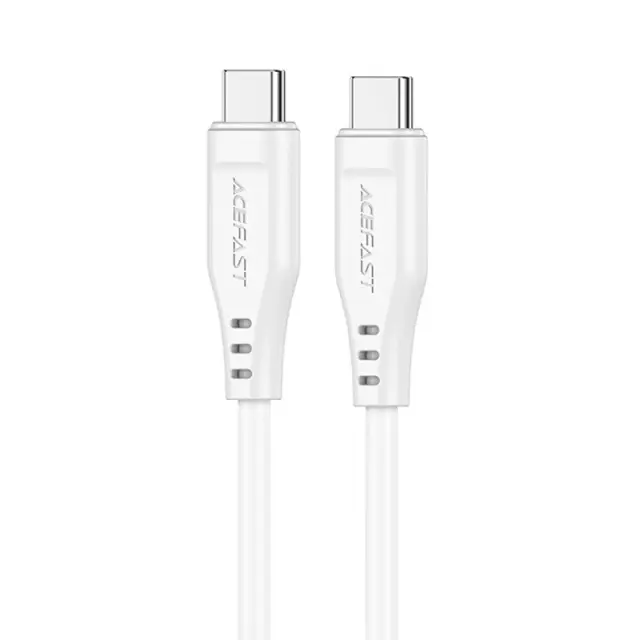Καλώδιο Acefast C3-03 USB-C σε USB-C 3A 60W Braided Λευκό 1.2m
