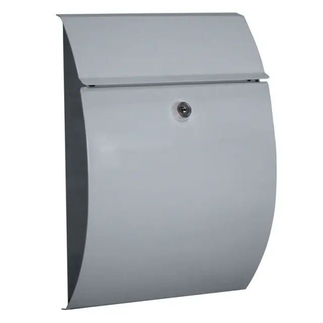 Γραμματοκιβώτιο Μεταλλικό Ασημί "Design" 21.5x70x30cm