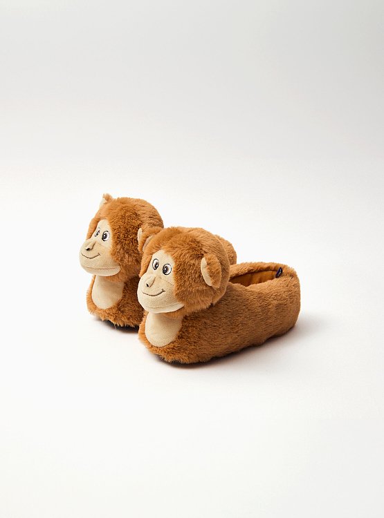 Παιδικές Παντόφλες για Αγόρια Soft Monkeys (Μεγέθη 24-35) ΚΑΦΕ