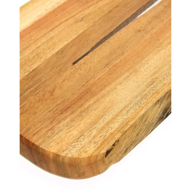 Επιφάνεια Κοπής Καφέ Ξύλο Ακακίας 40.5x19x1.5cm 3