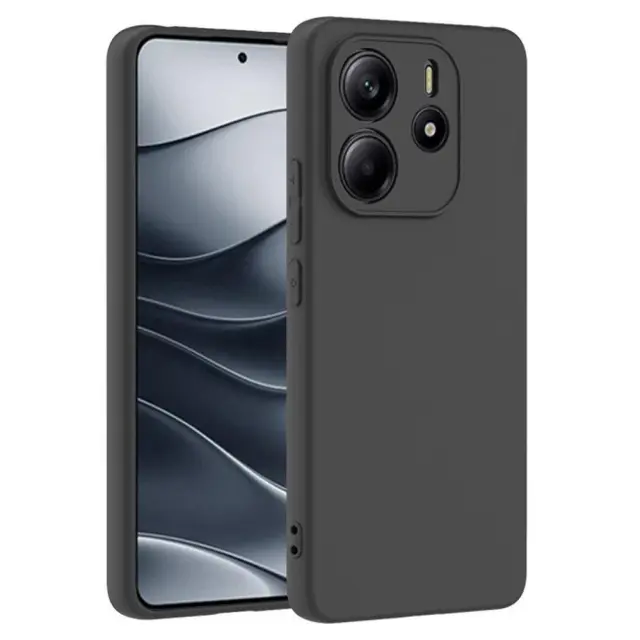 Matte TPU Θήκη για Xiaomi Redmi Note 14 4G- Black OEM