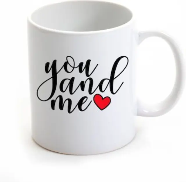 κούπα κεραμική, you and me , αγίου Βαλεντίνου 325ml