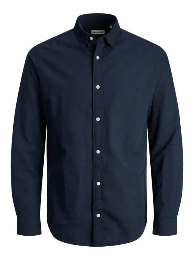JJELINEN BLEND SHIRT LS SN navy blazer