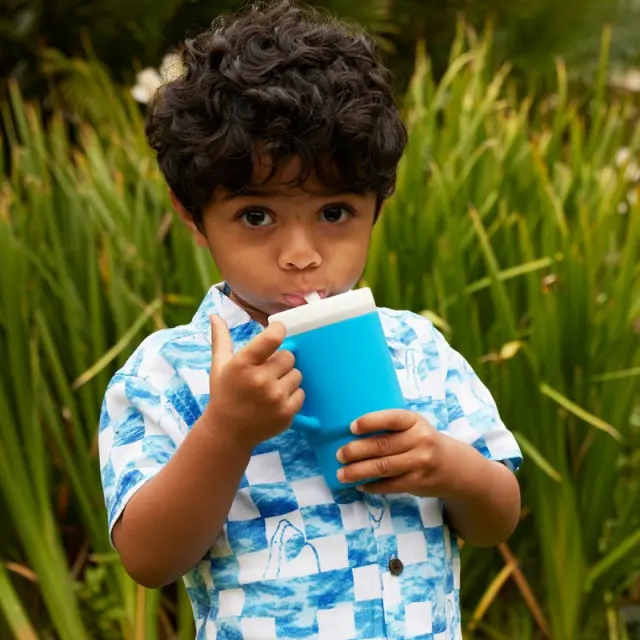 INFANTINO My 1st Tumbler - Ocean -κύπελο με καλαμάκι σιλικόνης 260 ml 3