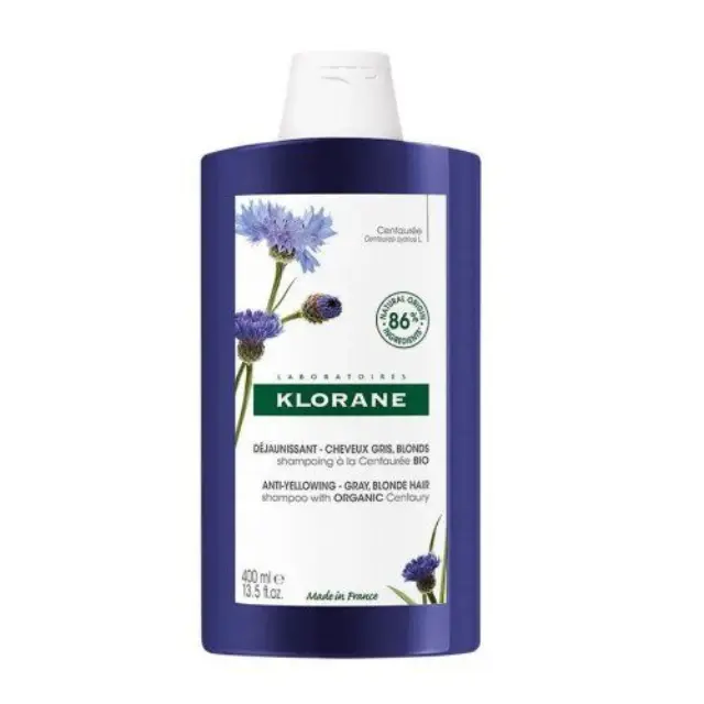 Klorane Shampoo with Bio Centaury Σαμπουάν με Βιολογική Κενταυρίδα για Λευκά-Γκρίζα Μαλλιά, 400ml