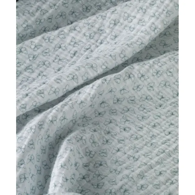 Κουβέρτα Υπέρδιπλη Kentia Evanthia 02A White-Mint 220x240 3