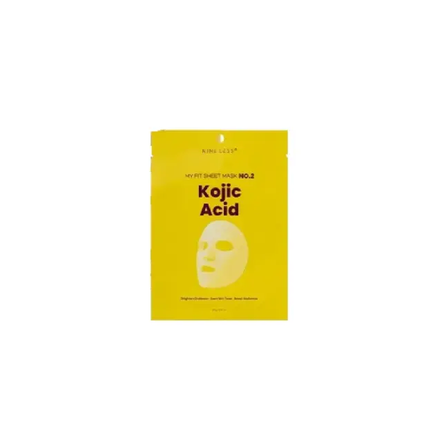 Nineless My Fit Sheet Mask No.2 Kojic Acid, Υφασμάτινη Μάσκα Προσώπου για Λάμψη & Κηλίδες 20g