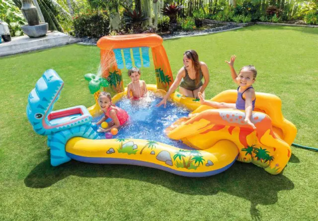 Intex Πισίνα Dinosaur Play Center 249x191x109cm 2