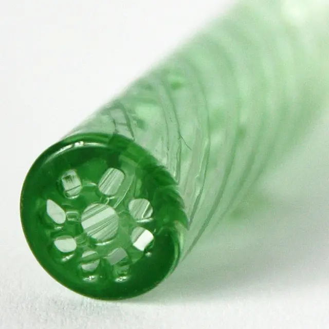 Γυάλινη Τζιβάνα 8mm με Στρογγυλό Επιστόμιο - 9 Holes Green 3