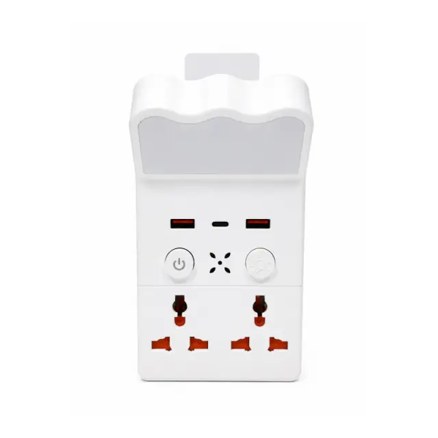 Πολυλειτουργική Γωνιακή Πρίζα με Φωτισμό LED, USB & Type-C - Multifunction Corner Socket with LED Light, USB & Type-C 030271 3