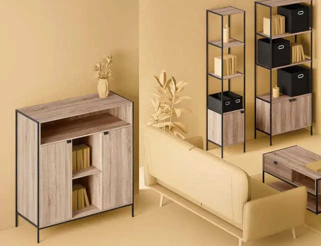 Μπουφές Aliaj 5Five με διαστάσεις 114x37x110cm - Απόχρωση Ξύλου 181371 3