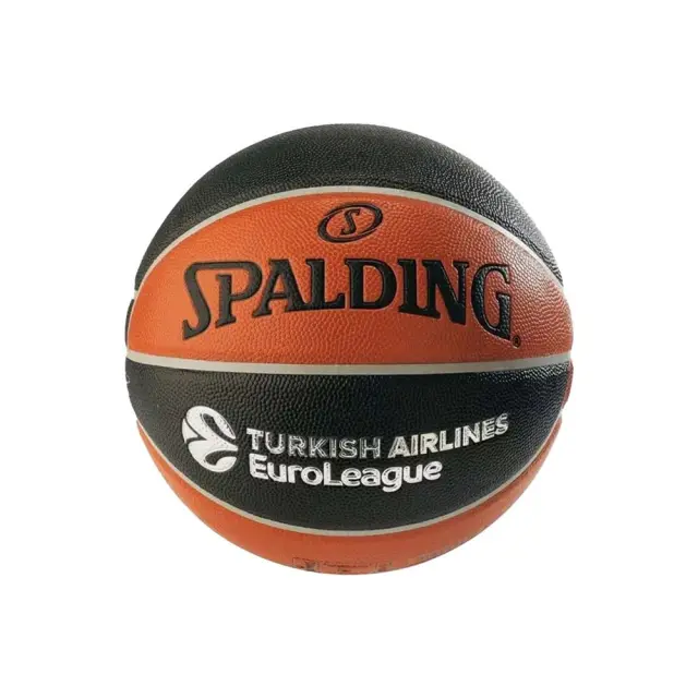 Spalding Adult Excel TF-500 Euroleague Composite Size 7 Basket Ball Μαύρο - Πορτοκαλί 77-101Z1 (Spalding) - 7