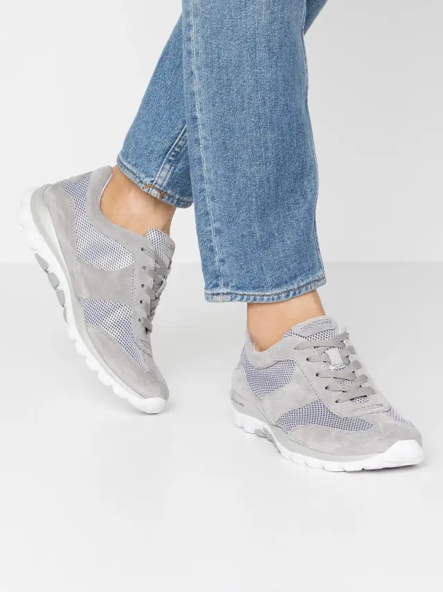 Gabor Sneakers Γυναικείο ύφασμα/δέρμα Nubuck Μπλέ GAB/66966 39-SILBER/GRAU - 42 2