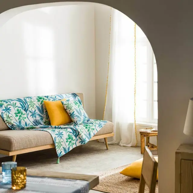 Διακοσμητικό ριχτάρι 140Χ170CM GOFIS HOME SAVANNA Μπλε 307/ 01