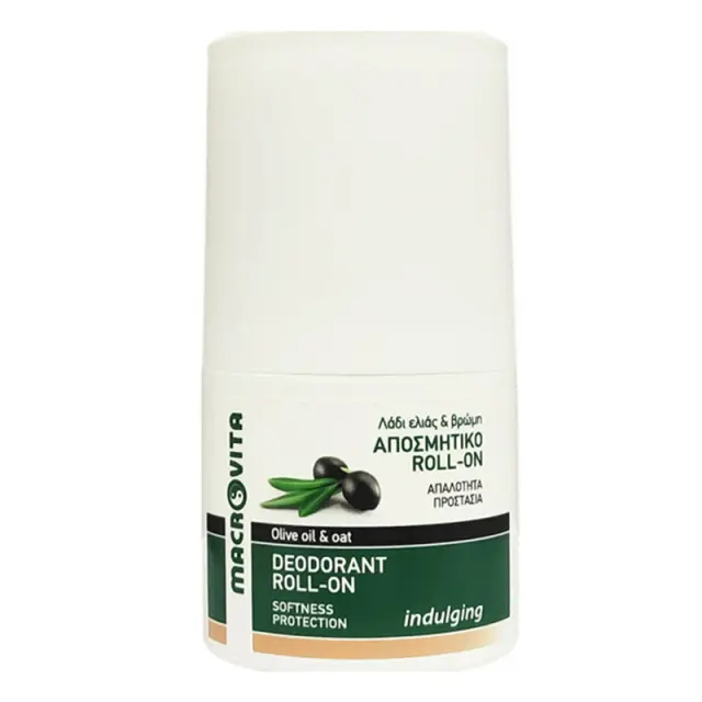 Macrovita Olive Oil & Oat Indulging Αποσμητικό σε Roll-On Χωρίς Αλουμίνιο 50ml