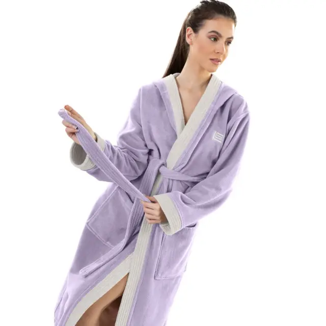 Μπουρνούζι Guy Laroche Monogram Lavender X.Large