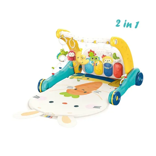 Γυμναστήριο-Περπατούρα Bebe Stars Piano Rabbit 2in1 100-197
