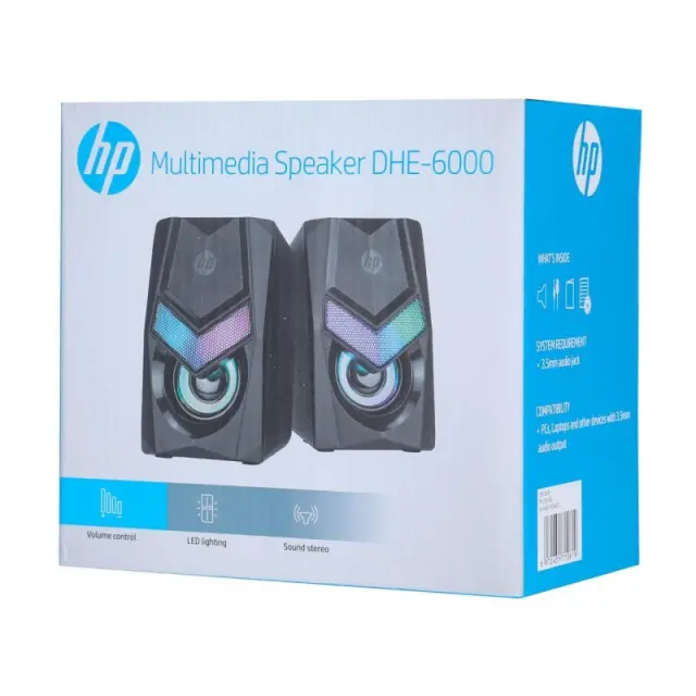 Ηχεία DHE-6000, USB με LED Hp 2