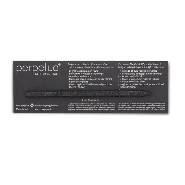 Perpetua Glitter Pencil Black