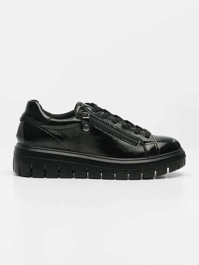 Imac Sneakers Γυναικείο δέρμα λουστρίνι Μαύρο IMA/857150 V/NERO - 39 3